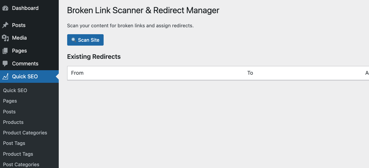 Broken Link Scanner Screenshot