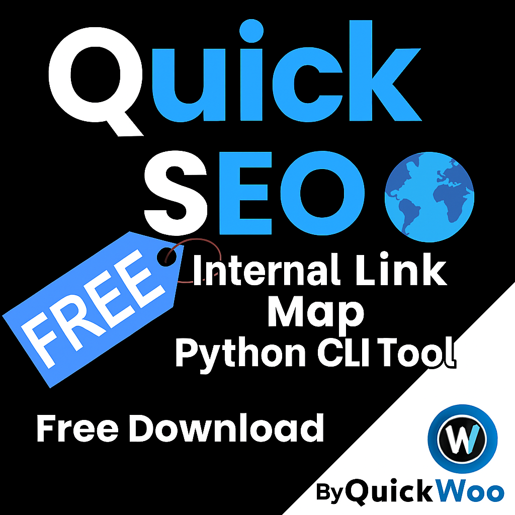 Quick SEO Internal Link Map, a Python CLI tool that crawls your website and maps out internal linking structure in CSV, DOT, and interactive HTML formats.