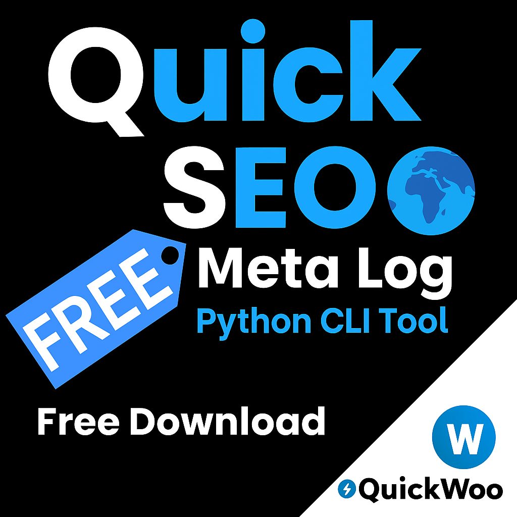 Quick SEO Meta Log App, a Python CLI tool to scrape your all the URLs on your website and return all meta titles and descriptions for you to review and improve! Free Download